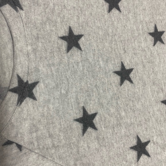 NWT Melissa Masse Fleece Sweatshirt Loungewear Super Soft Comfy Star Print NEW - Picture 5 of 7